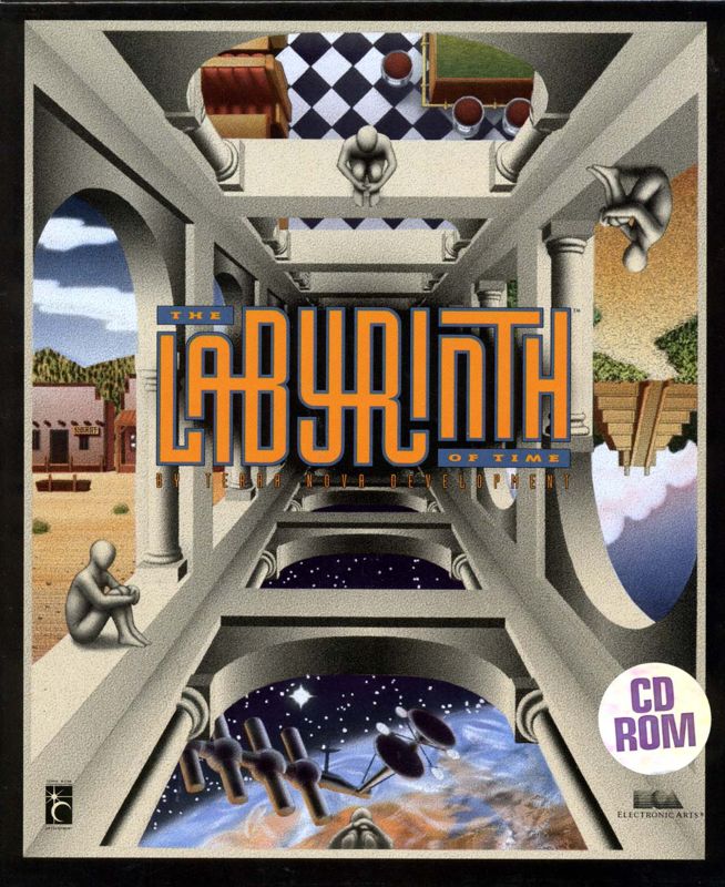 The Labyrinth of Time box art for Amiga CD32